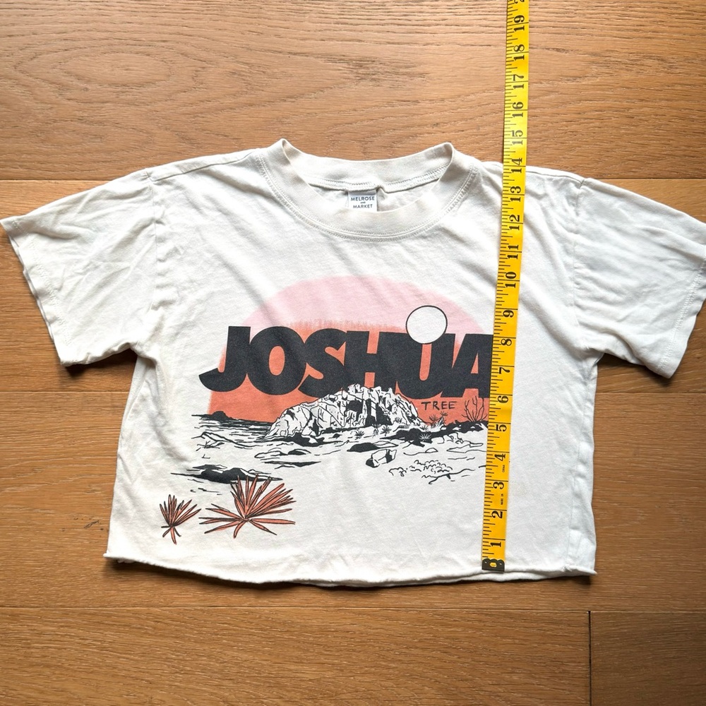 Joshua Tree Gorpcore Outdoorsy Boho Retro Cropped T-Shirt Girls Medium (8/10) - Picture 4 of 5